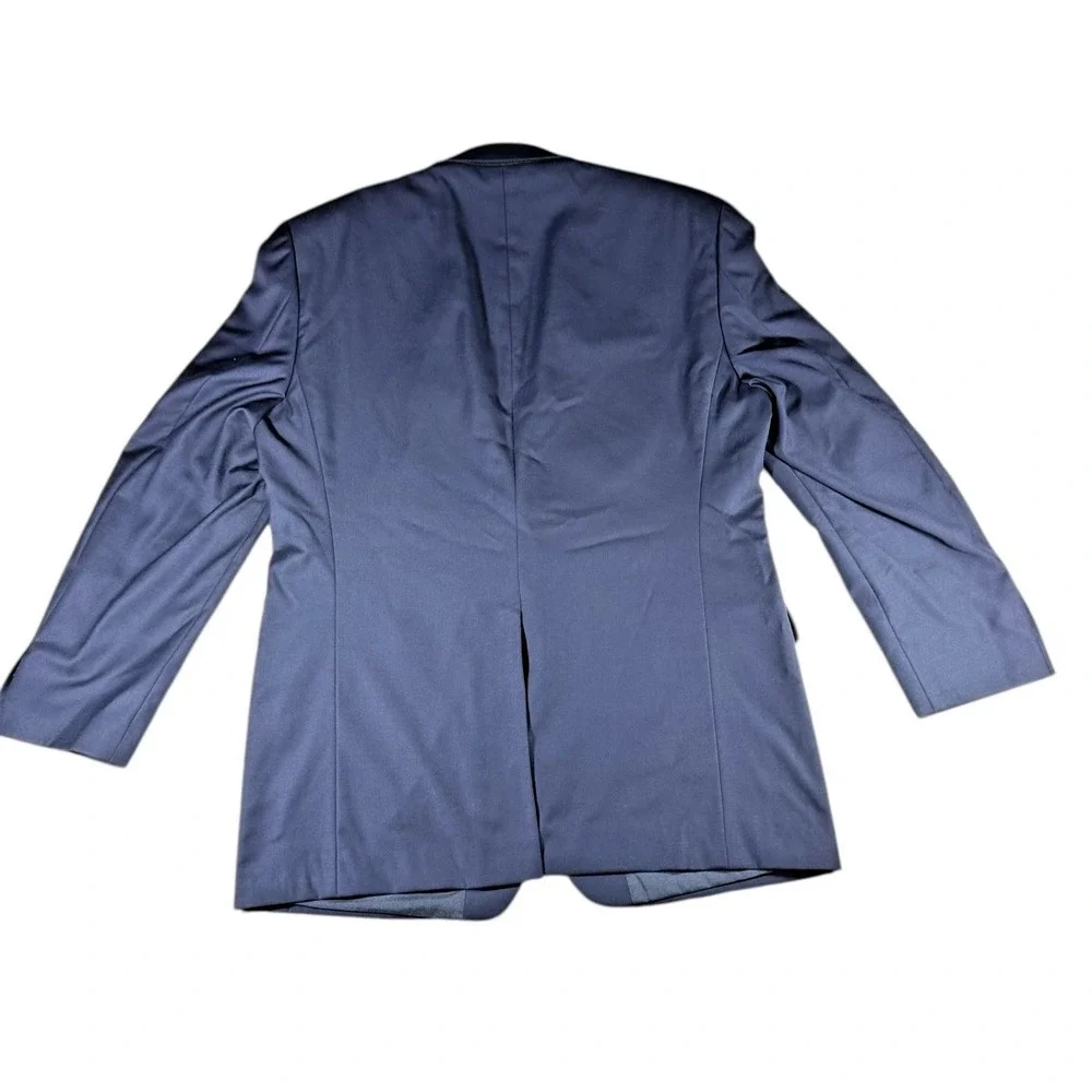 Lauren Ralph Lauren Men 44L Navy Wool Blazer Gold Buttons Classic Nautical Sport